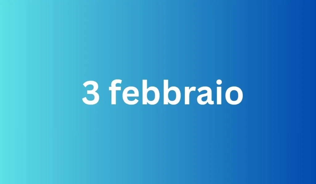 3 febbraio