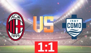 Pagelle, Cronaca e Voti della Partita Milan–Como 1-1
