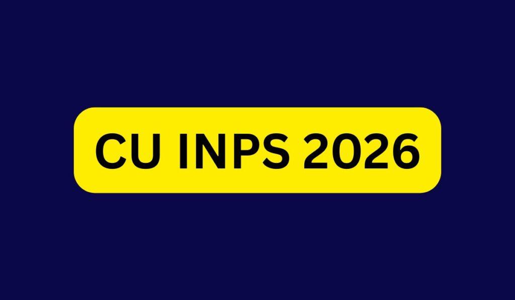 CU INPS 2026