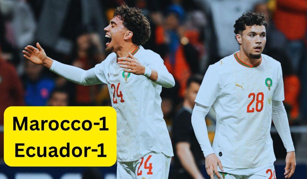 Marocco Ecuador 1-1