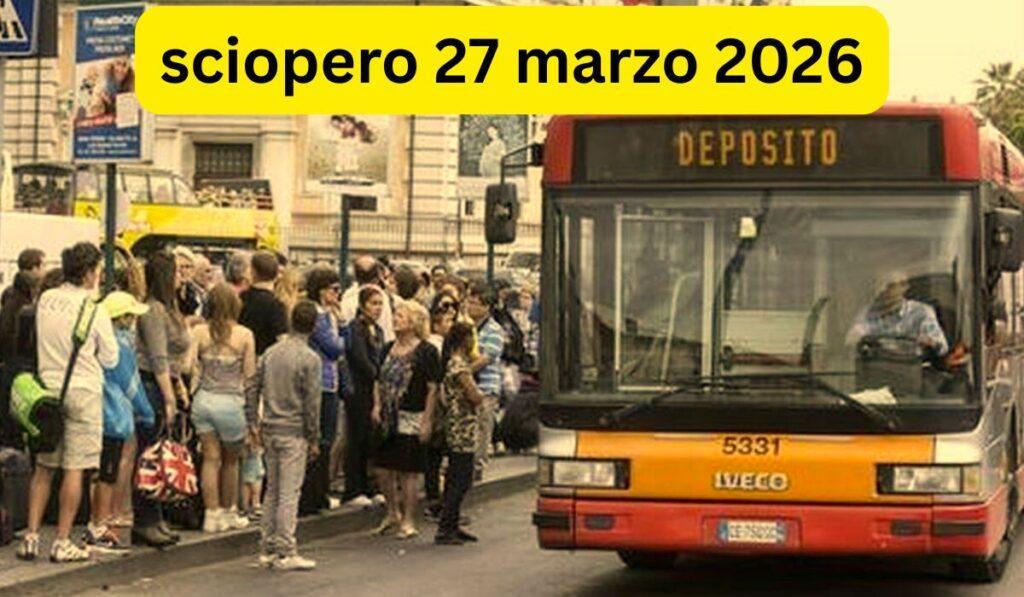 sciopero 27 marzo 2026