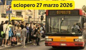 sciopero 27 marzo 2026
