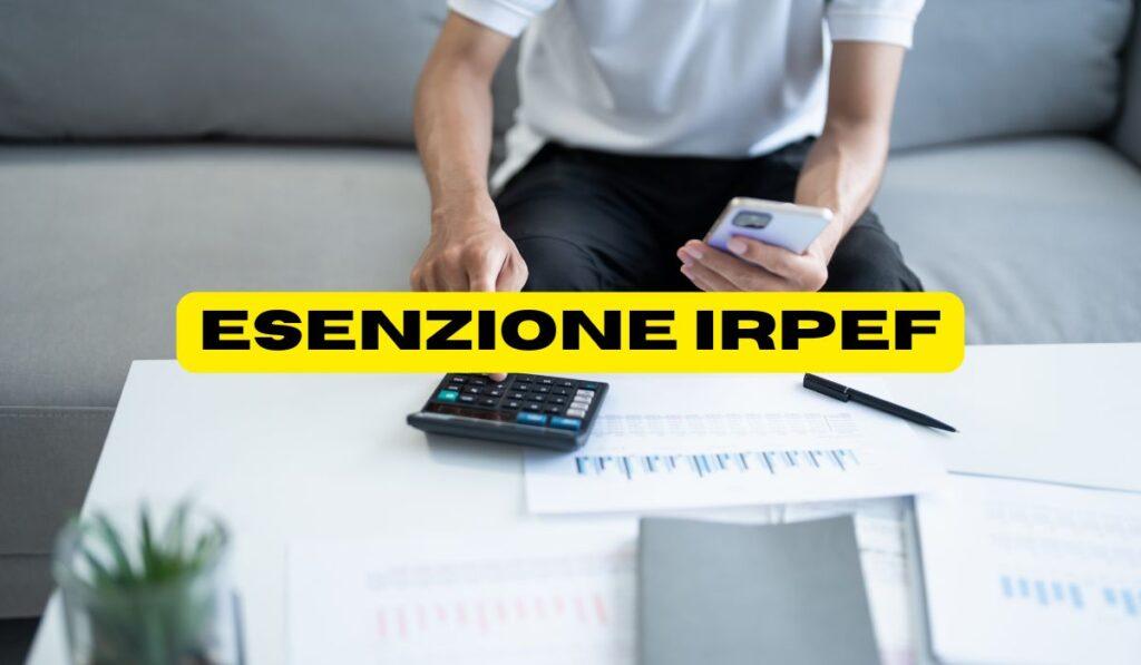 Esenzione IRPEF