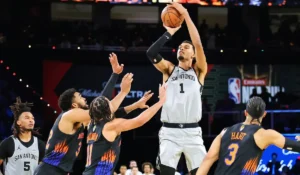 I Knicks esultano dopo la vittoria in Spurs - Knicks Gara 1