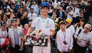 Andrea Kimi Antonelli su Mercedes dopo pole e vittoria a Monte Carlo