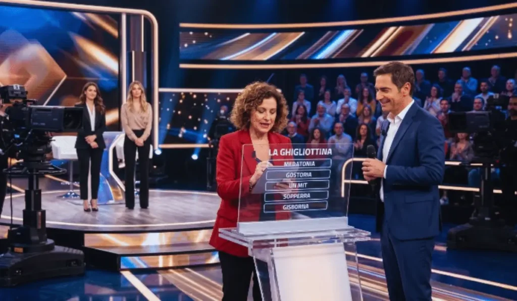 Pier Silvio Berlusconi durante l'evento Mediaset la sera dopo l'incidente.