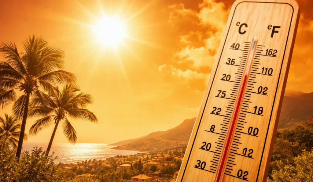 Persone idratate e al riparo dal sole durante il caldo estivo in Italia