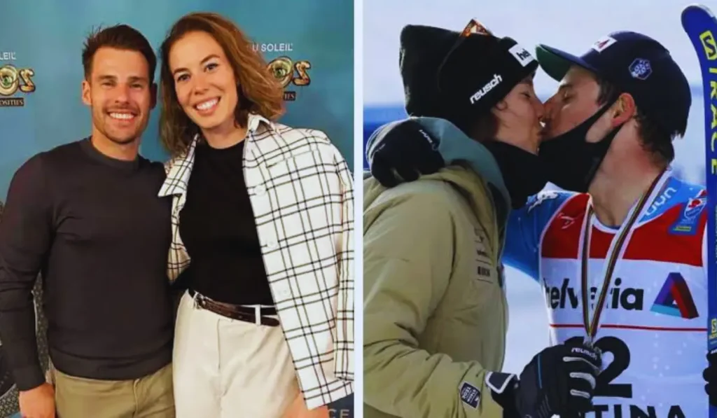 Michelle Gisin nel giorno del suo matrimonio