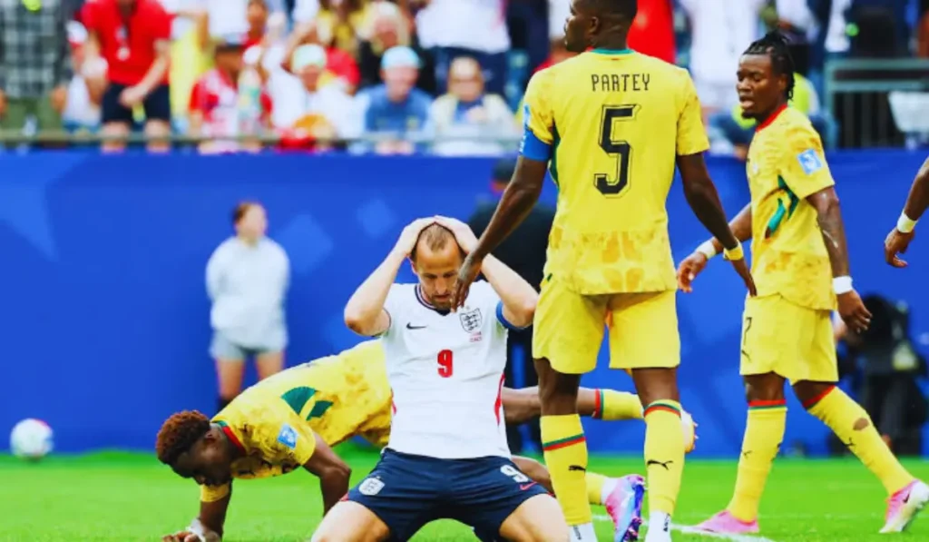 Inghilterra ferma sul 0-0 dal Ghana