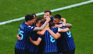 Tifosi Football Club Internazionale Milano durante match