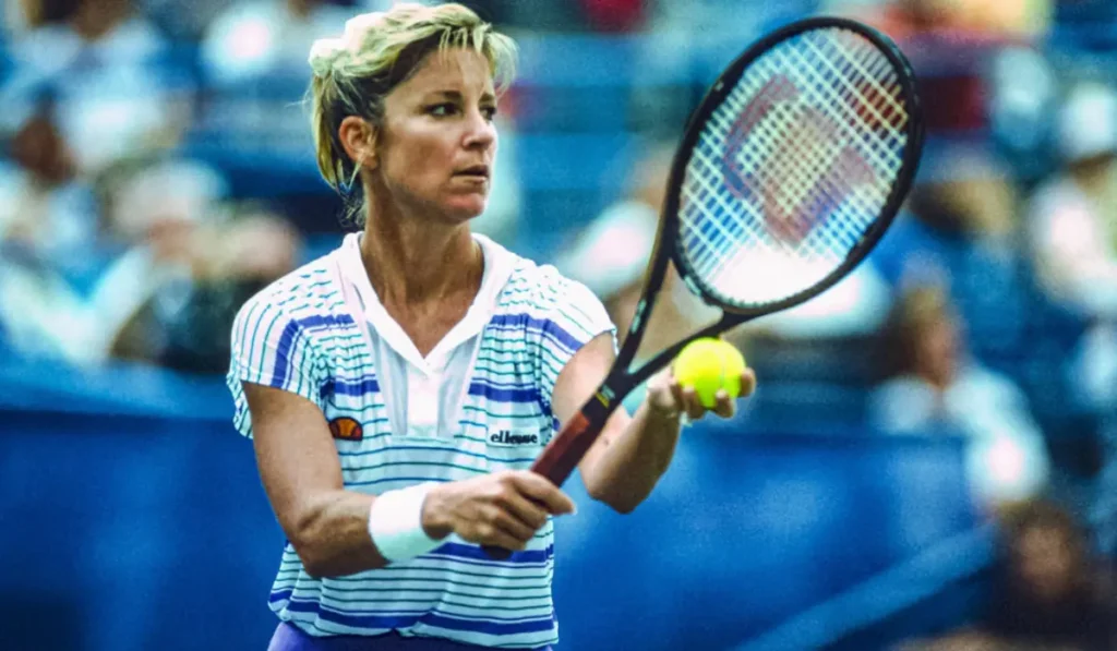 Chris Evert in un’intervista televisiva recente