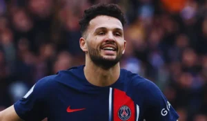 Immagine di Gonçalo Ramos mentre esulta dopo un gol