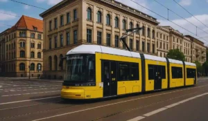 Pendolari in attesa del tram bloccato dal caldo a Roma
