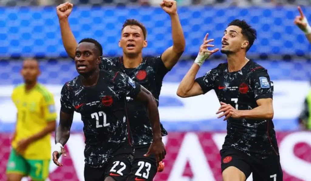 Gol di Eustaquio nel recupero in Canada-Sudafrica Mondiali
