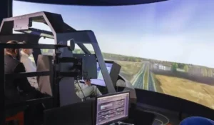 Gemello digitale di un elicottero Leonardo durante le simulazioni a Varese