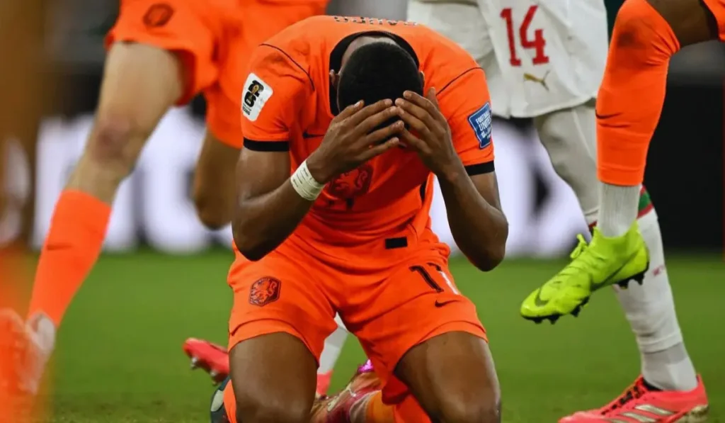 Marocco esulta dopo la vittoria ai rigori contro