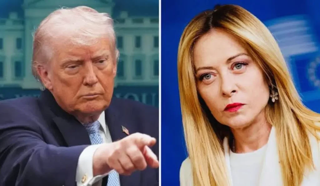 Trump Meloni polemica sui social media
