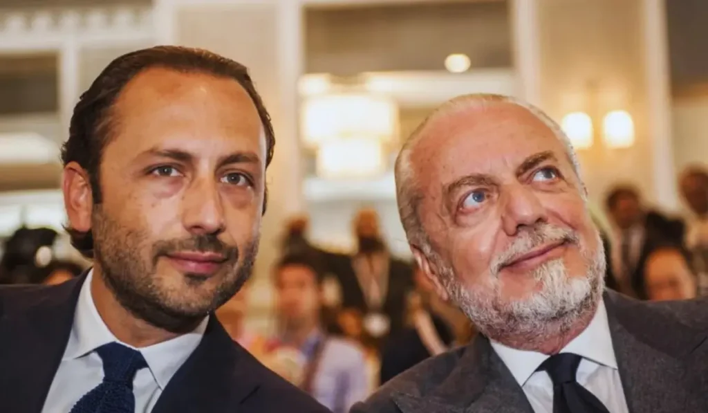 Luigi De Laurentiis amministratore unico Bari durante conferenza stampa