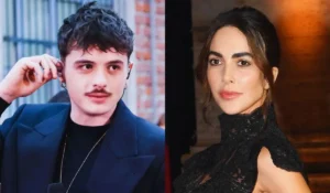 Rocío Muñoz Morales e Alberto Matano in spiaggia sulle coste di Monopoli