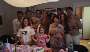 Antonino Spinalbese e Belén Rodriguez insieme per il compleanno di Luna Marì