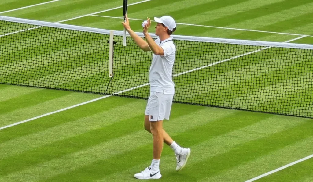 Andrea Pellegrino sul centrale del Nordea Open
