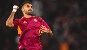 Celik durante una partita con la maglia della Roma