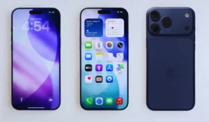 iPhone con schermo che mostra l’interfaccia di iOS 27