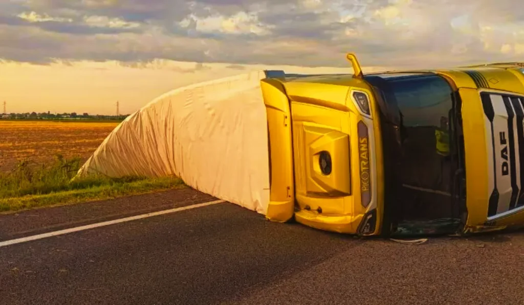 Incidente A13 Occhiobello: tir ribaltato sulla carreggiata in direzione Padova con vigili del fuoco e Polizia Stradale al lavoro per la rimozione del mezzo.