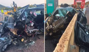 Auto distrutta dopo lo schianto mortale in Gallura sulla statale 131 Dcn nei pressi di Budoni.