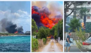 Vigili del fuoco in azione a Rivabella Gallipoli