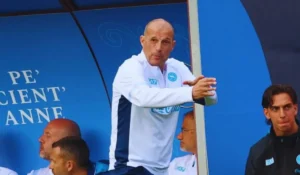 Rasmus Hojlund in azione in Napoli - Carrarese