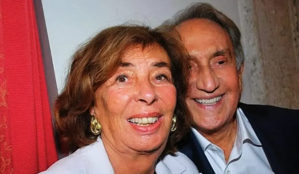 Emilio Fede insieme alla moglie Diana De Feo in un ritratto di repertorio per l'eredità Fede